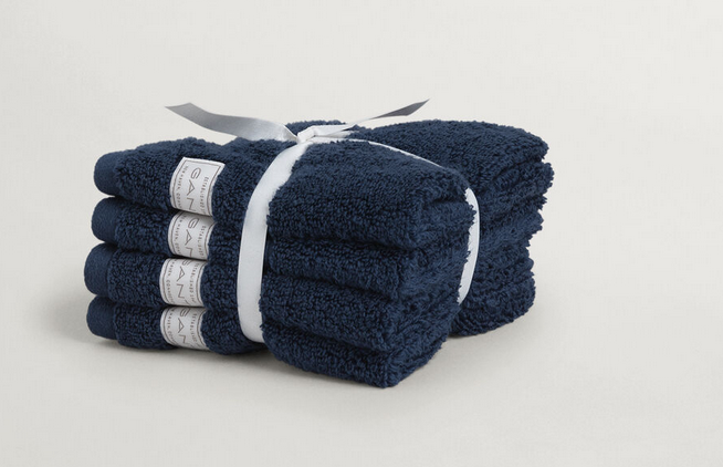 Gant Home 4er-Pack Premium Handtücher 30 x 30 yankee blue