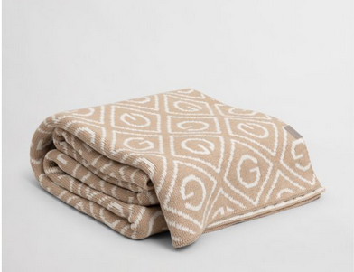 All-Over G Knit Throw sand