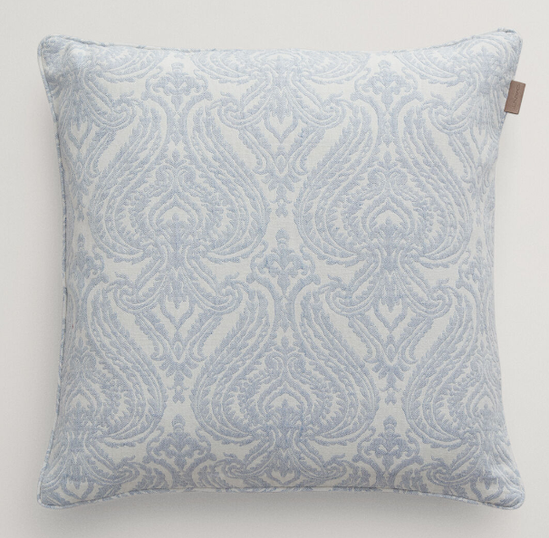 Jacquard Kissenhülle mit Porzellan-Muster