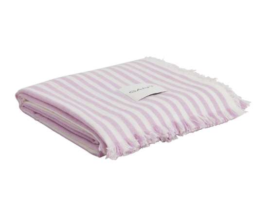 GANT LIGHT STRIPE Decke - soothing lilac