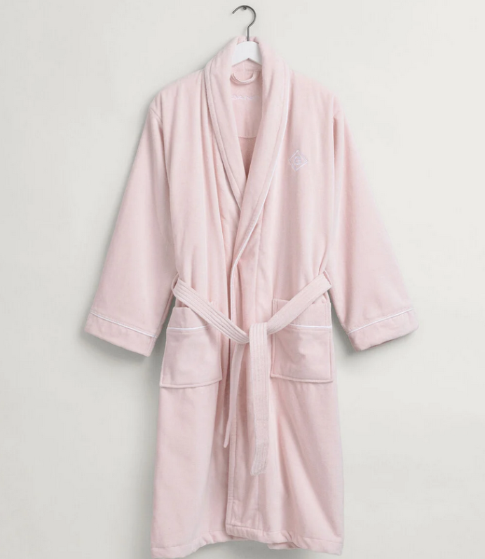 Gant Home Iconic G Bademantel Pink Embrace Size: M