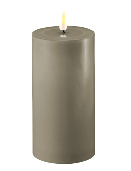 LED Sand Stumpenkerze 7,5 * 15 cm